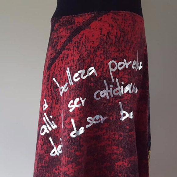 Skirt with Words Extra Small Elastic Waist - Picture 6 of 8